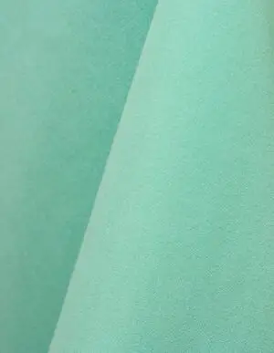 Aqua blue cotton tablecloth and dinner napkin.