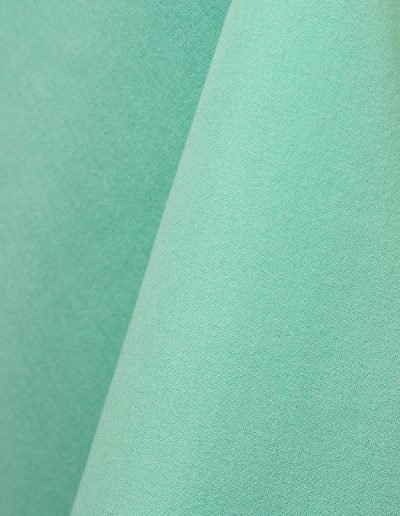 Aqua blue cotton tablecloth and dinner napkin.