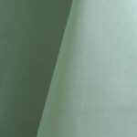 Aqua blue polyester tablecloth, runner, sash, and dinner napkin.