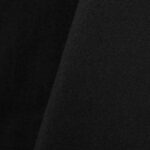 Black cotton tablecloth and dinner napkin.