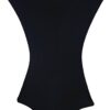 Black spandex hightop tablecloth