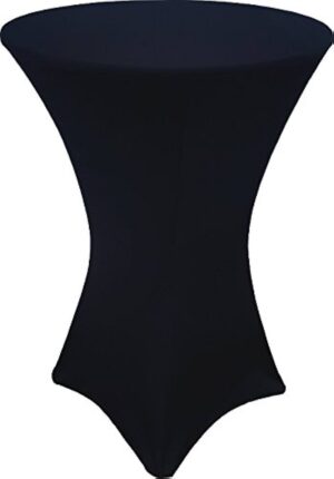 Black spandex hightop tablecloth