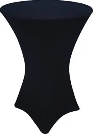 Black spandex hightop tablecloth