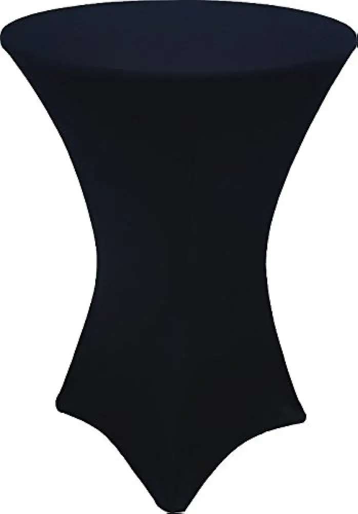 Black spandex hightop tablecloth