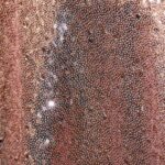 Glitzy blush pink sequin tablecloth and runner.