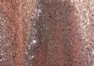 Glitzy blush pink sequin tablecloth and runner.