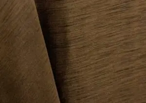 Brown majestic dupioni tablecloth, runner, sash, and dinner napkin.