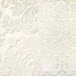 Elegant cream damask runner.