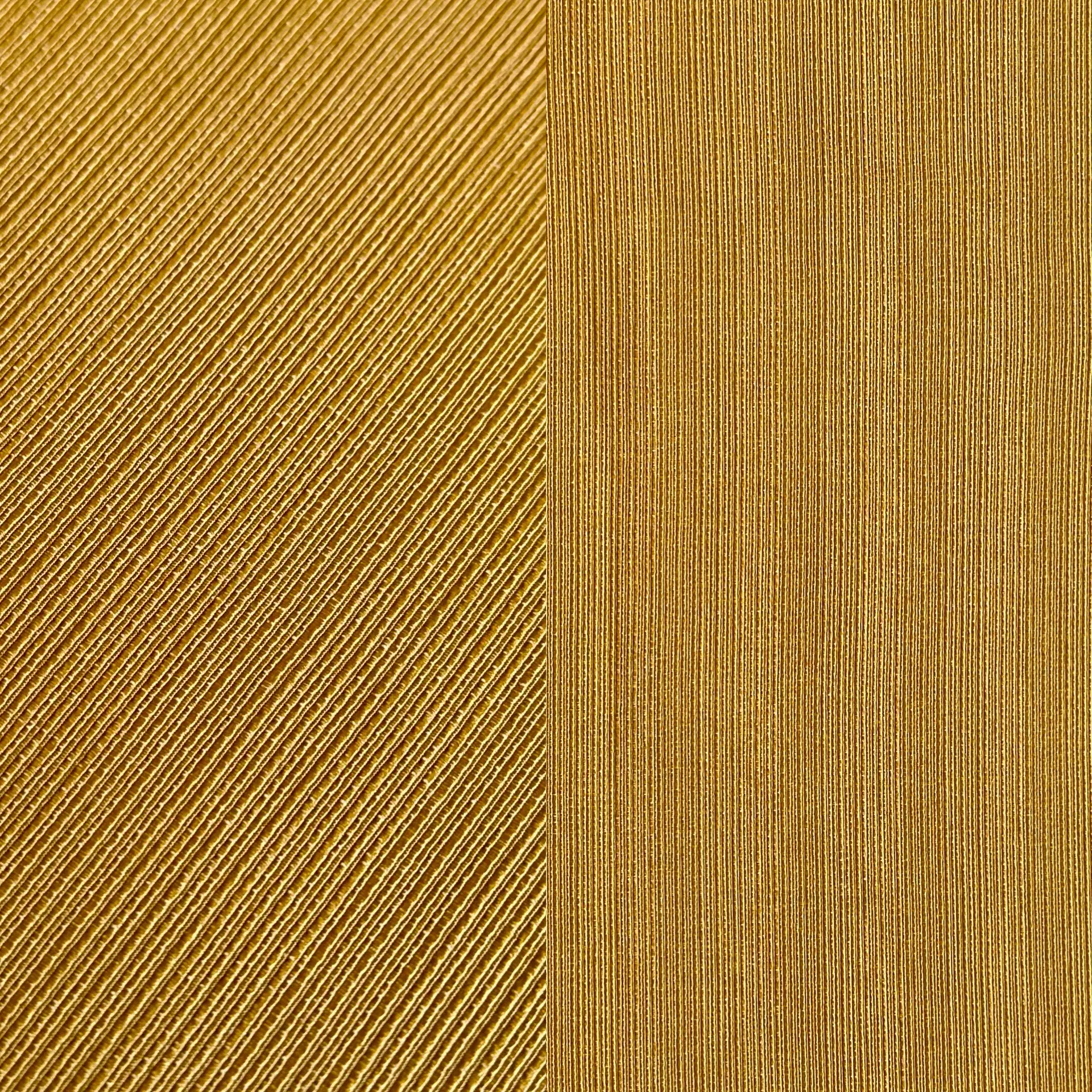 Butterscotch textured dinner napkin.