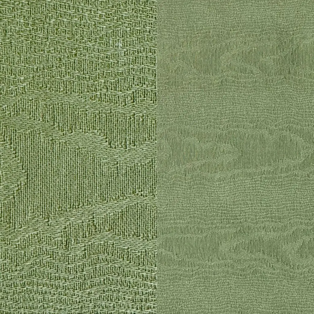 Deep sage textured dinner napkin.