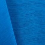 Cobalt blue majestic dupioni tablecloth, runner, sash, and dinner napkin.