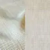Elegant cream dinner napkin and cocktail napkin.