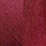 Rich textured deep red tablecloth and runner.