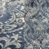 Denim blue and white paisley print tablecloth.