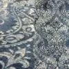 Denim blue and white paisley print tablecloth.