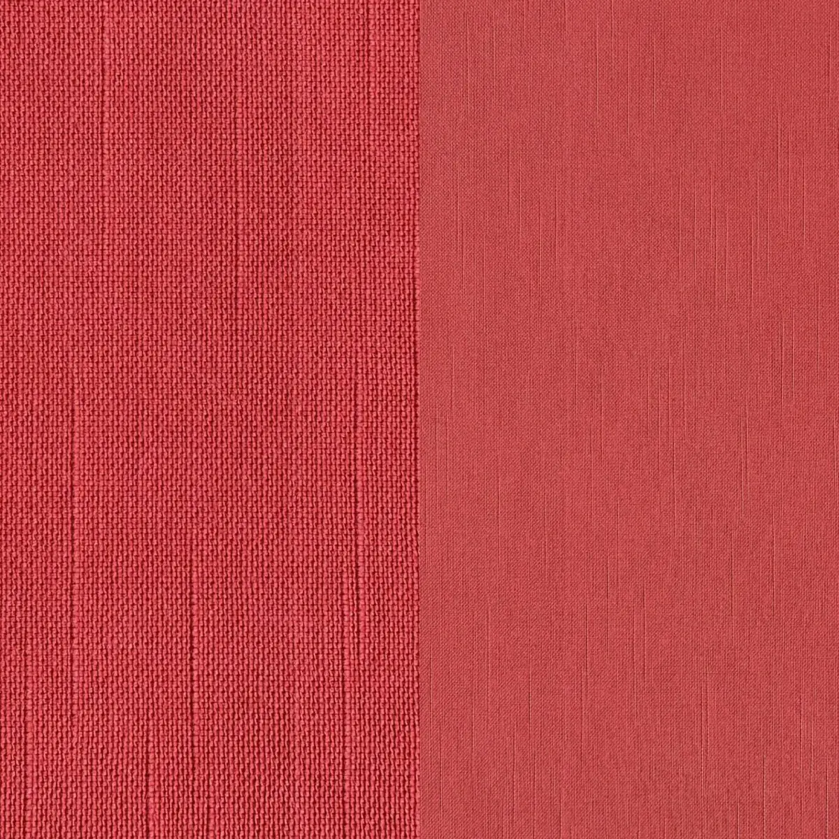 Deep orange-red dinner napkin.
