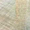 Organic tan tablecloth, runner, and dinner napkin.