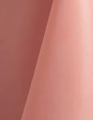 Dusty Rose polyester tablecloth, runner, sash, and dinner napkin.