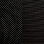 Thin black tone-on-tone stripe dinner napking and cocktail napkin.