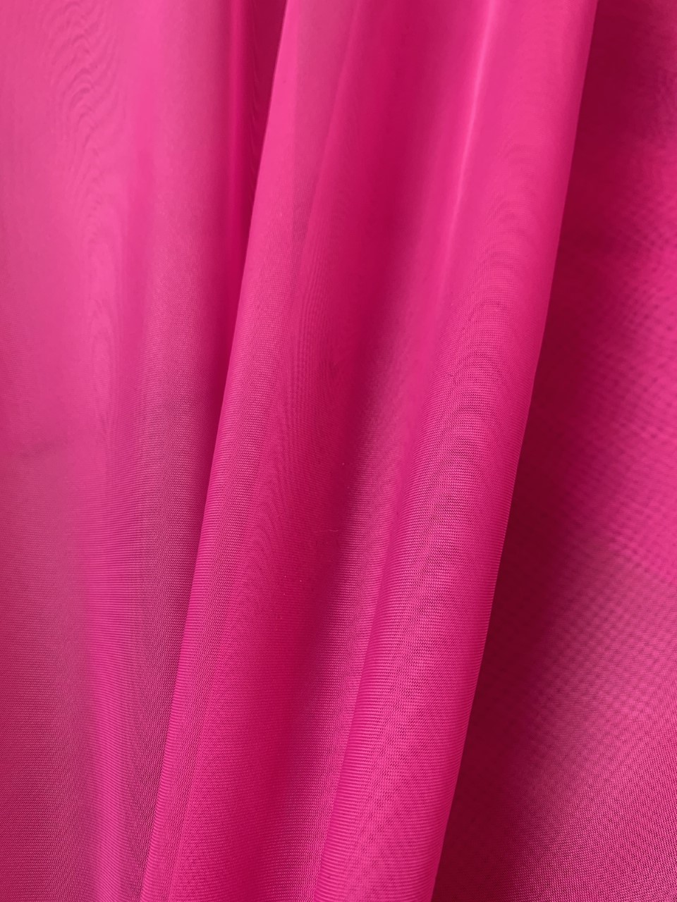 Hot pink sheer voile runner.