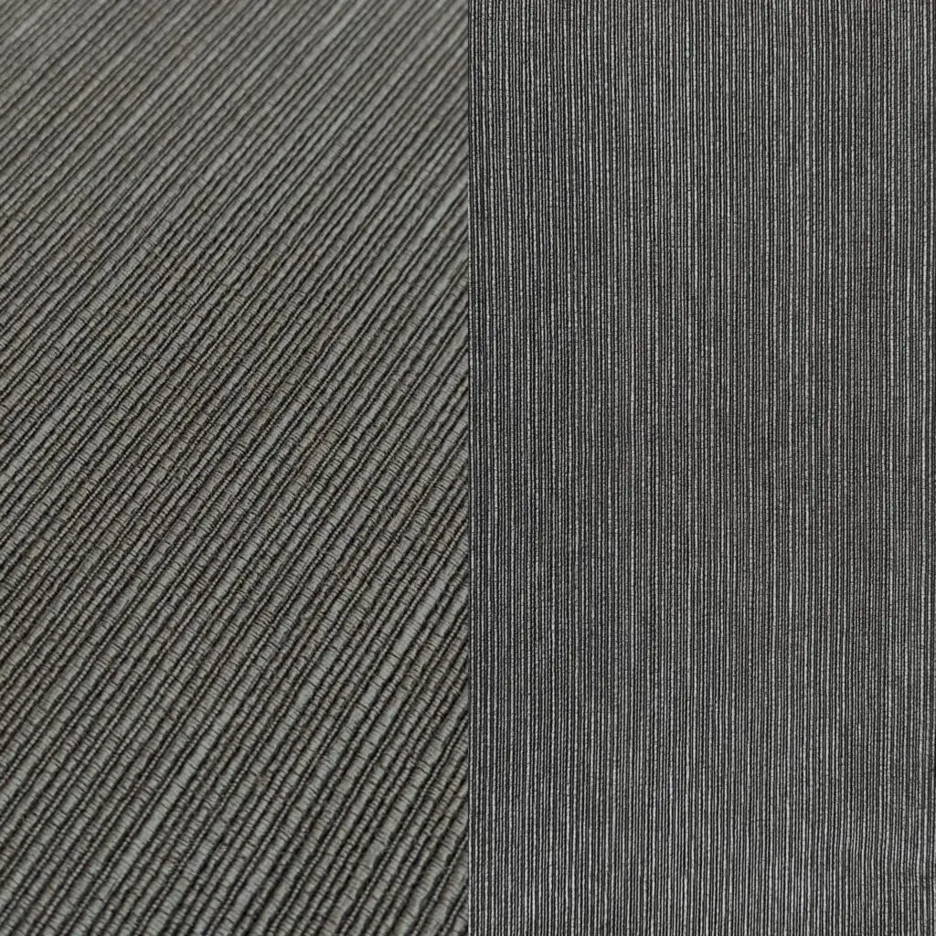 Charcoal textured tablecloth, runner, cocktail napkin, and dinner napkin.