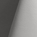 Gray cotton tablecloth and dinner napkin.