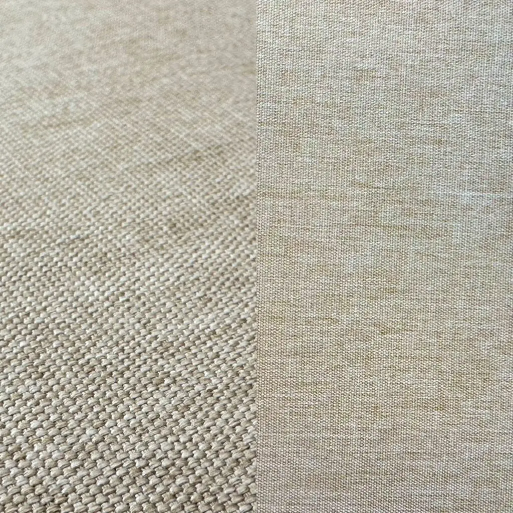 Organic tan dinner napkin.