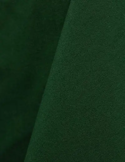 Hunter green cotton tablecloth and dinner napkin.