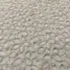 Dimensional sheer ivory floral print sequin tablecloth.