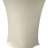 Ivory spandex hightop tablecloth.