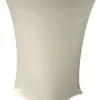 Ivory spandex hightop tablecloth.