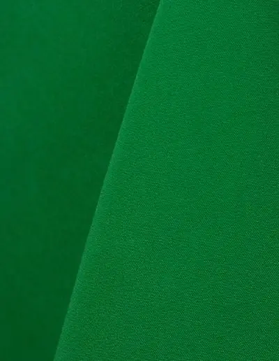 Kelly green cotton tablecloth and dinner napkin.