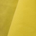 Lemon yellow cotton tablecloth and dinner napkin.
