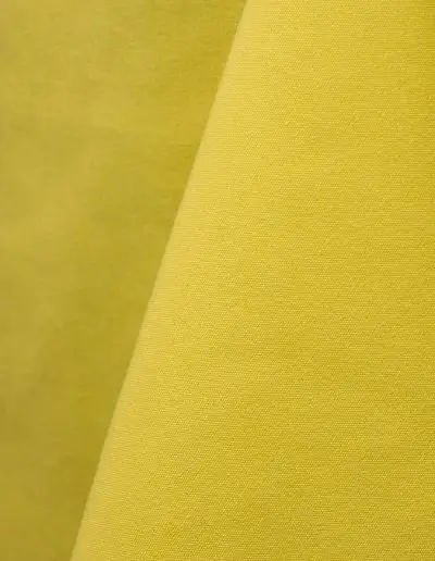 Lemon yellow cotton tablecloth and dinner napkin.
