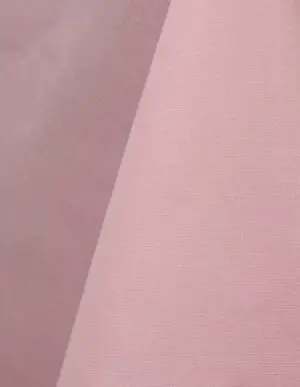 Light pink cotton tablecloth and dinner napkin.