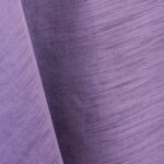 Lilac purple majestic dupioni tablecloth, runner, sash, and dinner napkin.
