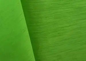 Lime green majestic dupioni tablecloth, runner, sash, and dinner napkin.