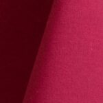 Magenta pink cotton tablecloth and dinner napkin.