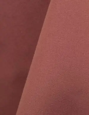 Mauve pink cotton tablecloth and dinner napkin.