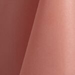 Mauve pink polyester tablecloth, runner, sash, and dinner napkin.