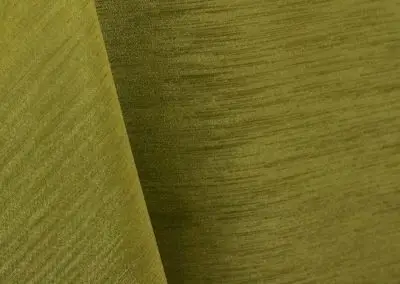 Moss green majestic dupioni tablecloth, runner, sash, and dinner napkin.
