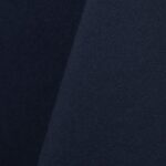 Navy blue cotton tablecloth and dinner napkin.