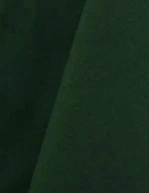 Forest green cotton tablecloth and dinner napkin.