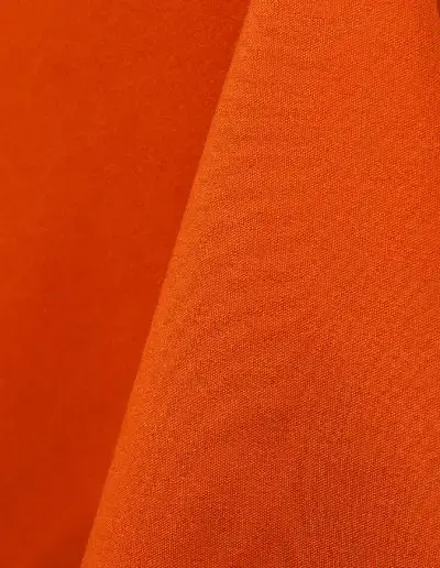 Oragne cotton tablecloth and dinner napkin.