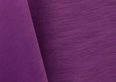 Plum purple majestic dupioni tablecloth, runner, sash, and dinner napkin.