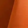 Bright orange polyester tablecloth, runner, sash, and dinner napkin.