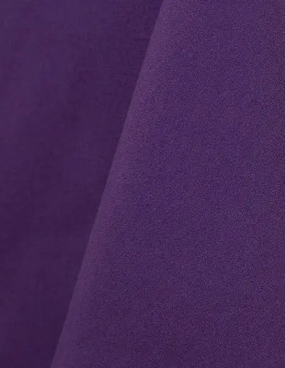 Purple cotton tablecloth and dinner napkin.