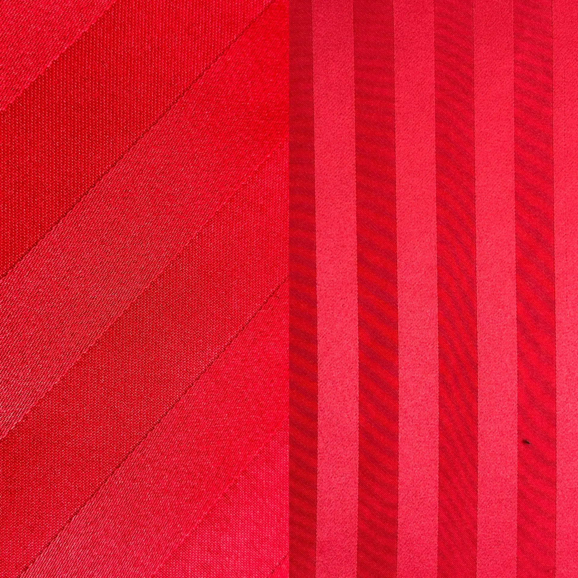 Red Slip Raster Red Satin Stripe - Premier Linen Co.