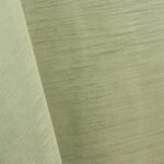Sage green majestic dupioni tablecloth, runner, sash, and dinner napkin.