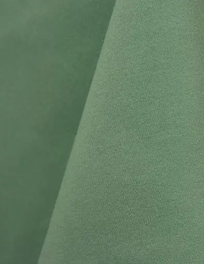 Seamist blue cotton tablecloth and dinner napkin.